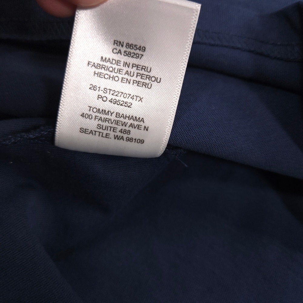 Tommy Bahama T Shirt Mens M Navy Tequila Lime Cocktails Graphic Short Sleeve NEW - Picture 9 of 10